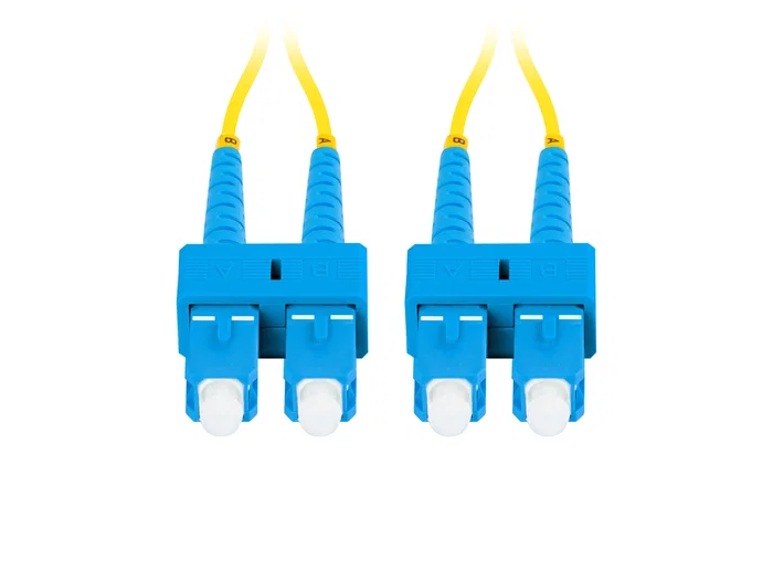 Lanberg FO-SUSU-SD11-0050-YE Cable de Fibra Óptica 5m G.657.A1 SC/UPC Macho a SC/UPC Macho Duplex LSZH Amarillo
