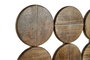 DKD Home Decor Decoración de Pared Mango y Hierro Círculos 45x3x60