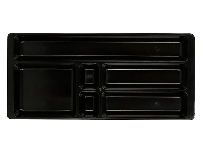 Q-connect Bandeja Organizadora de Cajones, Negro, 344x160x33 mm