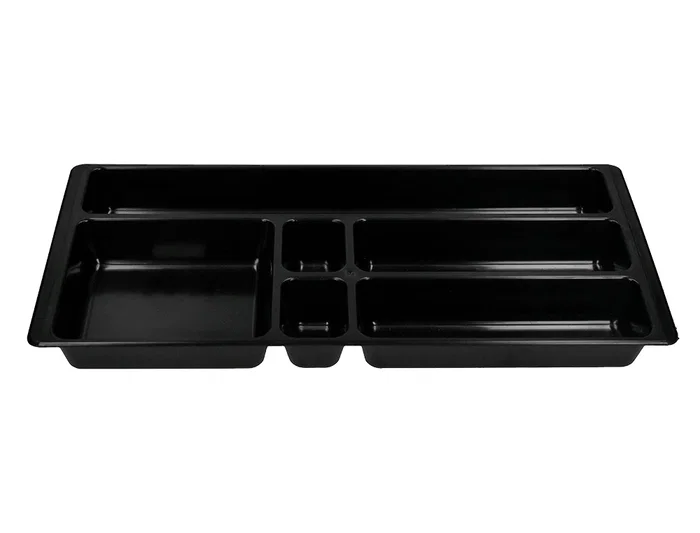 Q-connect Bandeja Organizadora de Cajones, Negro, 344x160x33 mm