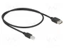 DeLOCK Cable USB 2.0 Tipo B macho a USB A hembra 0,5 m 81529