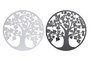 DKD Home Decor Decoración de Pared Metal Árbol 40x40 cm Surtido de 2 unidades