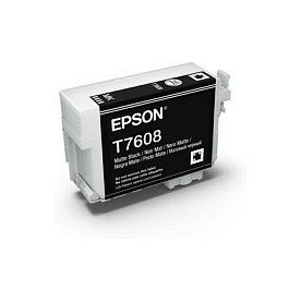 Epson Cartucho de Tinta Negro Mate T7608N para SureColor SC-P600 Epson Cartucho de Tinta Negro Mate T7608N para SureColor SC-P600