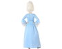 Disfraz Infantil De Cortesana Época Azul Celeste para Niña 3-4 Años, Vestido Largo con Pasamanería y Mangas Bordadas, Talla 3-4 Años