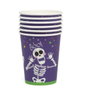 Vasos de Halloween de Cartón con Diseño de Esqueletos - Pack de 6 Unidades para Fiesta