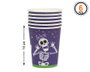 Vasos de Halloween de Cartón con Diseño de Esqueletos - Pack de 6 Unidades para Fiesta