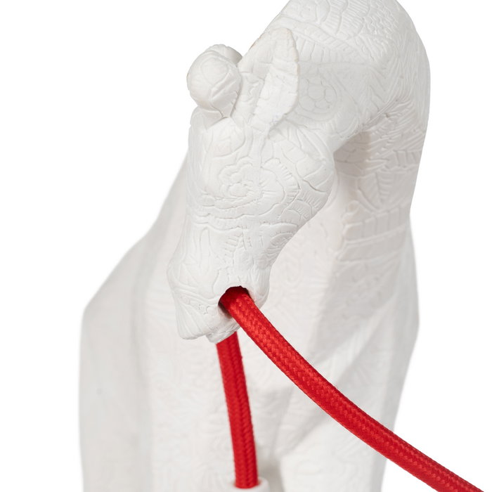 Lámpara Mesa Jirafa Blanco Poliresina 24 X 9,50 X 29 cm