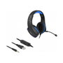DeLOCK Gaming Headset con luz LED azul y conector de 3,5 mm