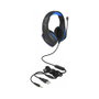 DeLOCK Gaming Headset con luz LED azul y conector de 3,5 mm