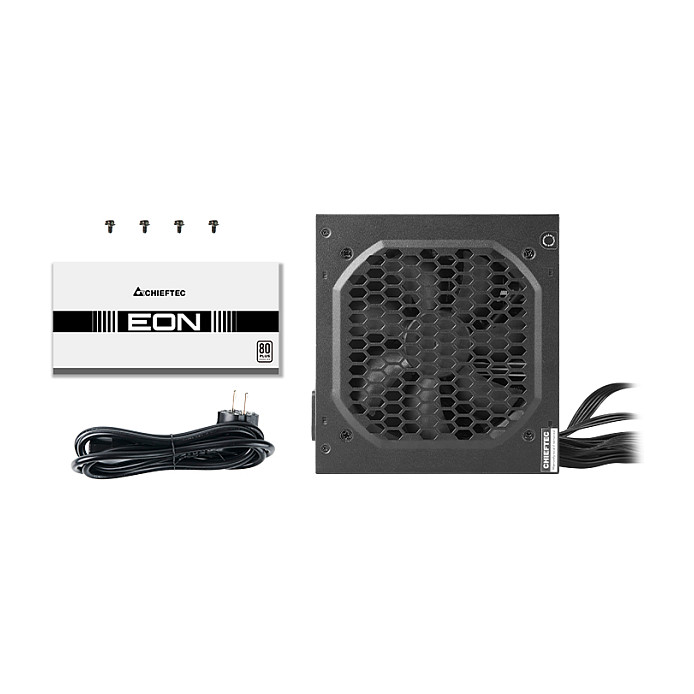 Chieftec EON Series Fuente de Alimentación ATX 600W 80 PLUS Certificada para PC/Servidor ATX 2.3 No Modular Negra 12cm Negro
