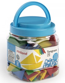 MINILAND Set de 12 Tangrams