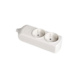 Solera Base Bipolar 2 Tomas Schuko T/TL 10/16A 250V Blanca