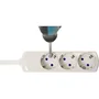 Solera 8002 Base múltiple bipolar de 2 tomas sin cable, blanco
