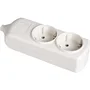 Solera 8002 Base múltiple bipolar de 2 tomas sin cable, blanco