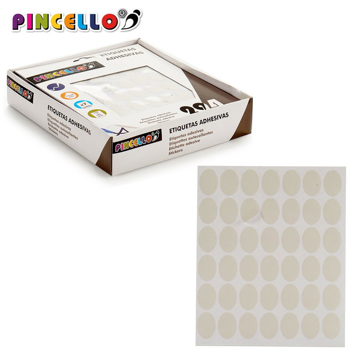 Pincello Etiquetas Adhesivas Ovaladas 17x24 mm 7 Páginas (Set de 120)