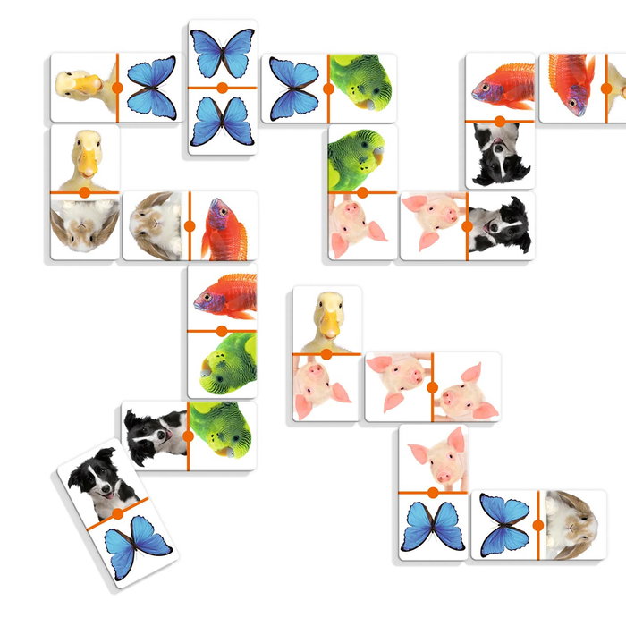 Diset Domino Animales Clásico 68968 Juego de Mesa para Niños +3 Años Español