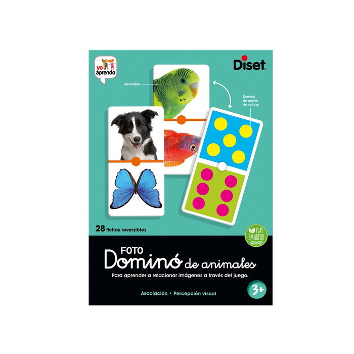 Diset Domino Animales Clásico 68968 Juego de Mesa para Niños +3 Años Español