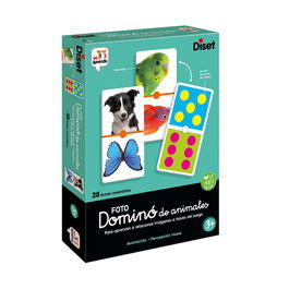 Diset Domino Animales Clásico 68968 Juego de Mesa para Niños +3 Años Español