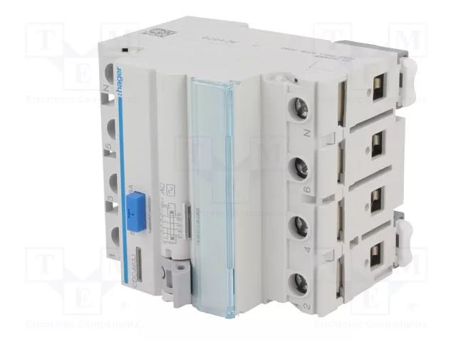 HAGER Interruptor diferencial 63A 30mA 3+N