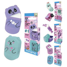 MITAMA Estuche Sacapuntas Mitama Girl 2 Usos Surtido de 2 Unidades