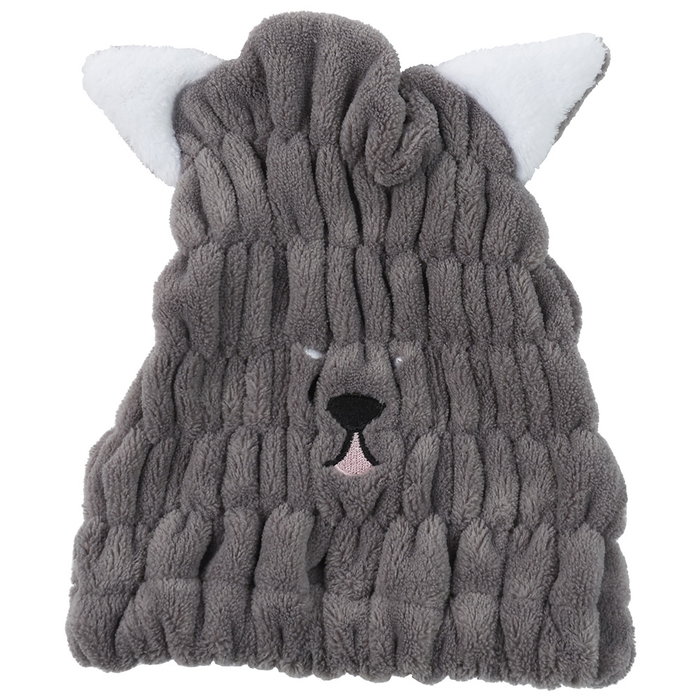 Cosmetic Club Gorro Secar Cabello Microfibra Superabsorbente Talla Única 30x25 cm Modelos Surtidos Gato Conejo Cosmetic Club Gorro Secar Cabello Microfibra Superabsorbente Talla Única 30x25 cm Modelos Surtidos Gato Conejo