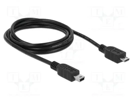 DeLOCK Cable USB 2.0 Micro-USB B a Mini-USB B 1 m Negro