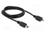 DeLOCK Cable USB 2.0 Micro-USB B a Mini-USB B 1 m Negro