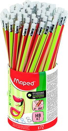 Lapiz De Grafito Maped De Aprendizaje Con Goma - Hb Bote De 72
