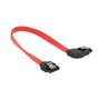 DeLOCK Cable SATA 6 Gb/s 20 cm recto a ángulo derecho Rojo/Negro