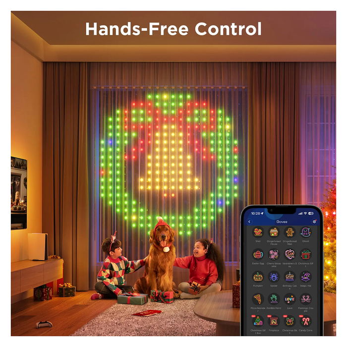Govee H70BC Tira de Luz LED Inteligente para TV y Ventana, Wi-Fi/Bluetooth, RGBIC, Control por App y Alexa, 5m, 400 LEDs, Blanco (Netflix Gaming Ambient)