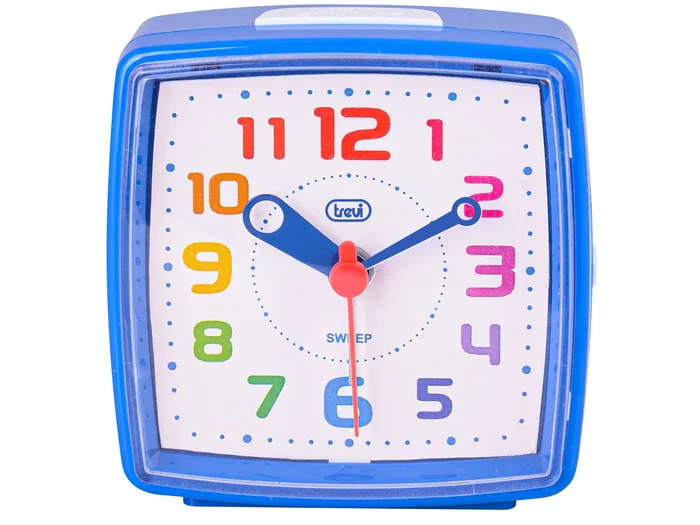 Trevi SL 3047 Reloj Despertador Analógico de Plaza, Colores Surtidos, Pantalla 12h, Función Snooze, Silencioso, Garantía 2 Años, Paquete Individual