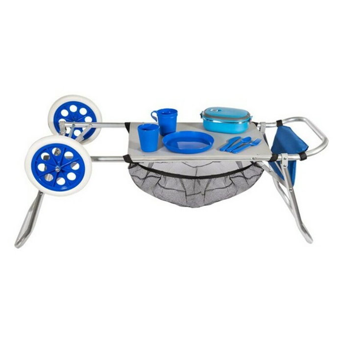 Color Baby Carro Portasillas Aluminio Convertible En Mesa 52X37X105 Cm