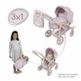 Decuevas Coche de Muñeca 3x1 Plegable Sophie para muñecas de hasta 48 cm