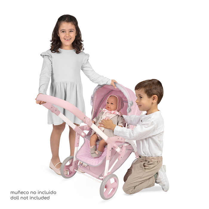 Decuevas Coche de Muñeca 3x1 Plegable Sophie para muñecas de hasta 48 cm Decuevas Coche de Muñeca 3x1 Plegable Sophie para muñecas de hasta 48 cm