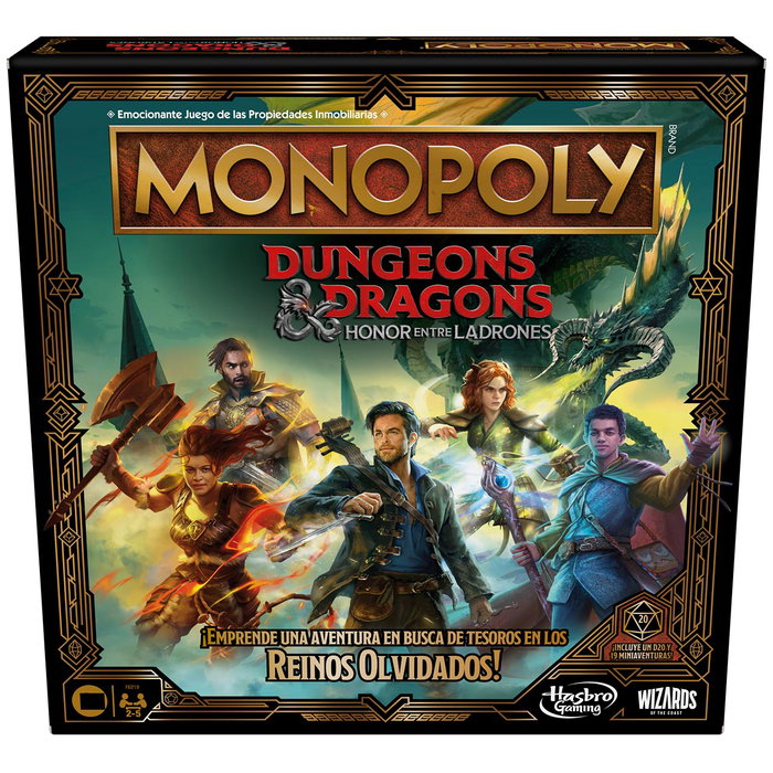 Hasbro Gaming Monopoly Edición Dungeons And Dragons F6219 Juego De Mesa