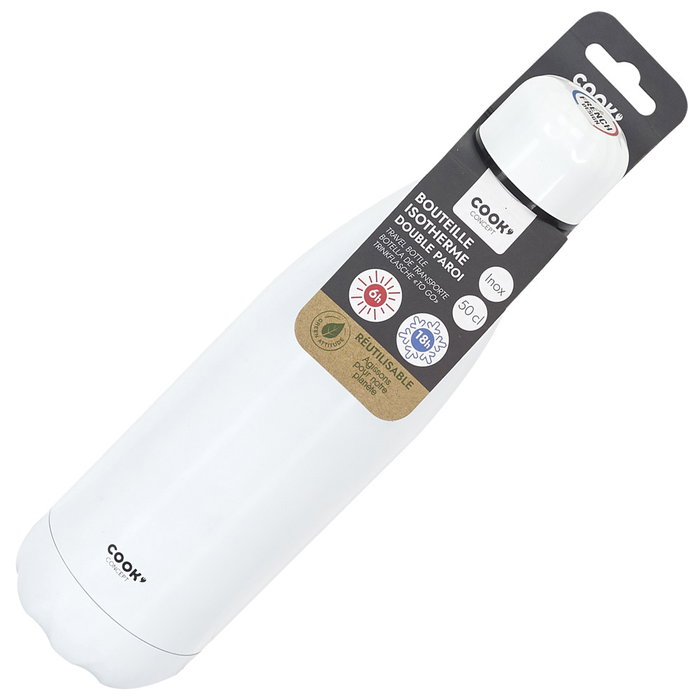 Cook Concept Termo Botella 500 ml Blanco Cook Concept Termo Botella 500 ml Blanco