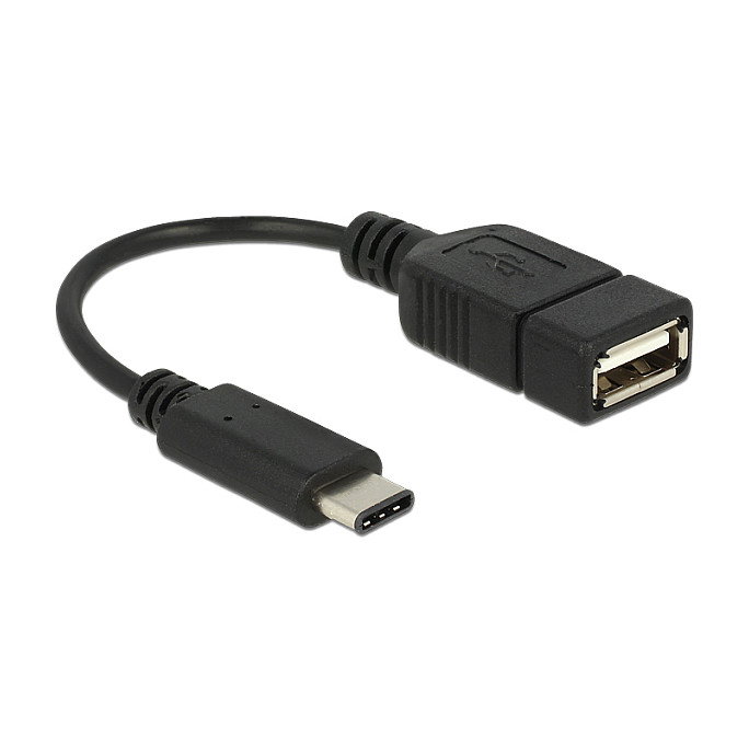 DeLOCK Adaptador USB 2.0 A - C Macho/Hembra 15 cm Negro DeLOCK Adaptador USB 2.0 A - C Macho/Hembra 15 cm Negro