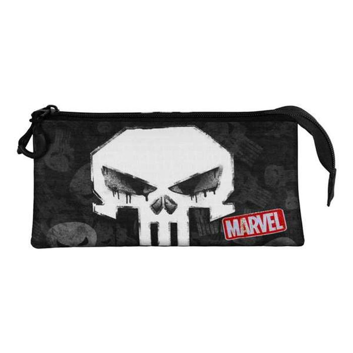 Karactermania Estuche Portatodo Triple Punisher Skull Negro