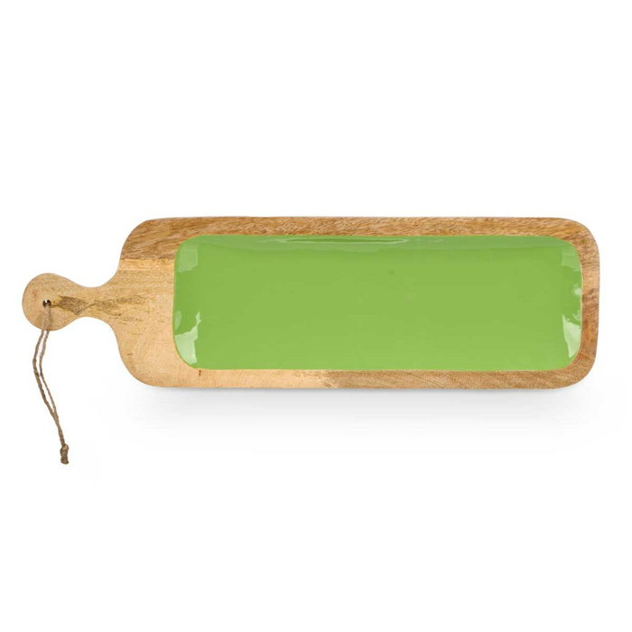 Bandeja de Aperitivos Gift Decor Verde 50,7 x 3 x 14 cm (6 Unidades)