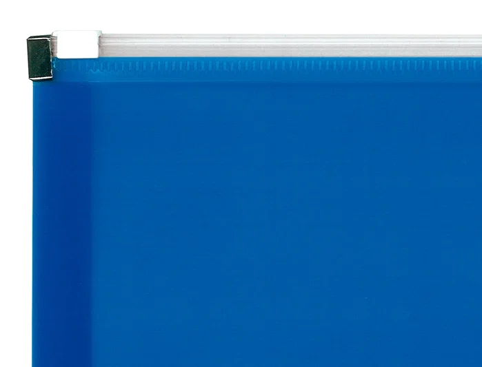 Liderpapel Carpeta dossier A4 cierre de cremallera azul translúcido