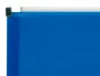 Liderpapel Carpeta dossier A4 cierre de cremallera azul translúcido
