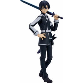 Good Smile Company Figma Figura Kirito Elite Swordman Sword Art Online Alicization PVC 14.5cm con Espada del Cielo Nocturno y Espada de la Rosa Roja