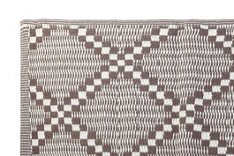 DKD Home Decor Alfombra Marrón Beige 210 x 150 cm (4 Unidades) Poliéster