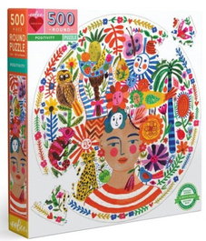 EEBOO Puzzle Redondo de 500 Piezas Positividad