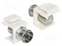 DeLOCK 86302 Módulo Keystone con conectores IEC y F