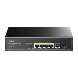 Cudy GS1005PTS1 Switch Gigabit Ethernet 5 Puertos + 1 SFP, 4 Puertos PoE+, Montaje en Rack/Pared