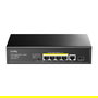 Cudy GS1005PTS1 Switch Gigabit Ethernet 5 Puertos + 1 SFP, 4 Puertos PoE+, Montaje en Rack/Pared