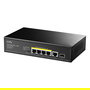 Cudy GS1005PTS1 Switch Gigabit Ethernet 5 Puertos + 1 SFP, 4 Puertos PoE+, Montaje en Rack/Pared