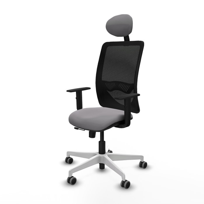 PIQUERAS Y CRESPO Silla de oficina Zulema con mecanismo Sincro/Traslack, Gris y Negro PIQUERAS Y CRESPO Silla de oficina Zulema con mecanismo Sincro/Traslack, Gris y Negro