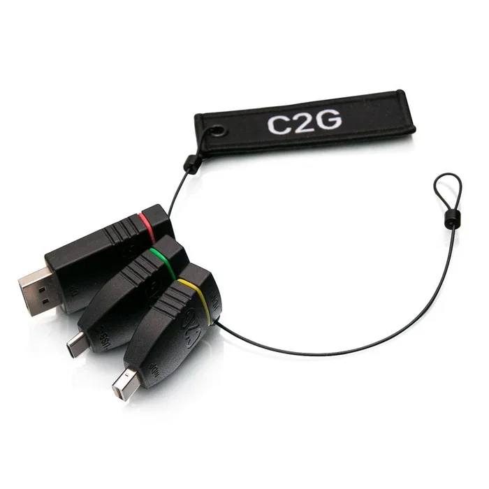 C2G 29878 Adaptador HDMI, DisplayPort, Mini DisplayPort y USB-C - Negro C2G 29878 Adaptador HDMI, DisplayPort, Mini DisplayPort y USB-C - Negro